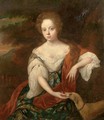 Portrait of a young lady - (after) Jan Van Haensbergen
