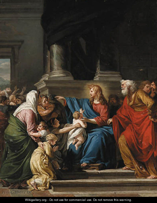 Christ blessing the Children - (after) Jean-Germain Drouais