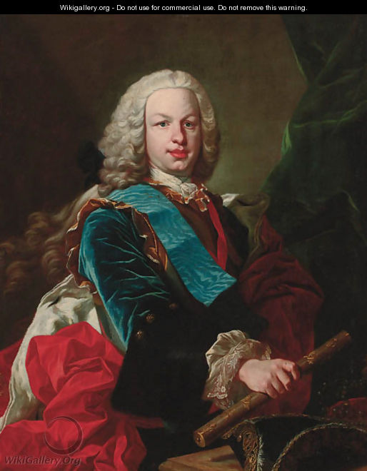 Portrait of a nobleman - (after) Jean Baptiste Van Loo