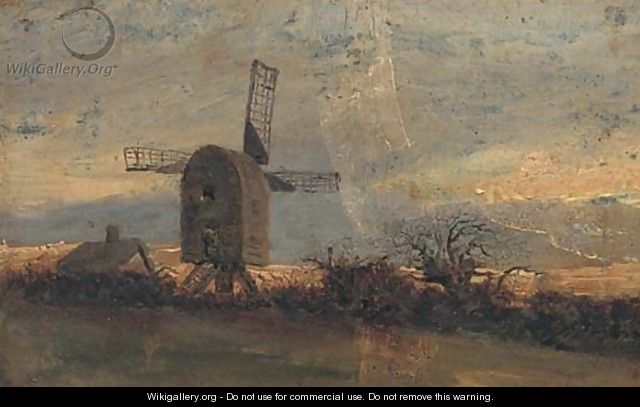 The windmill at Mousehold Heath, Norwich - (after) John Berney Crome