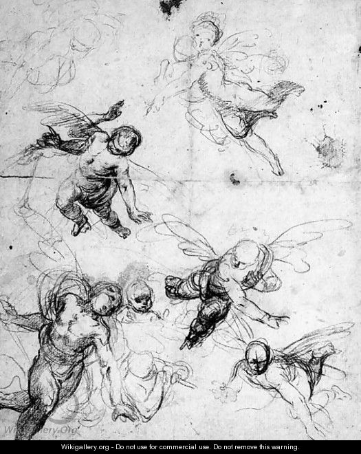 Angels In Flight - (after) Johann Michael Rottmayr