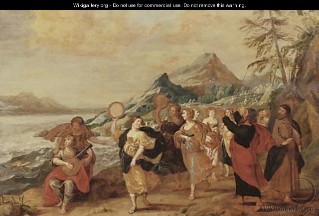 The Dance of Miriam - (after) Hans III Jordaens
