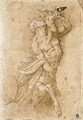 A triton holding a putto - (after) Giulio Campi