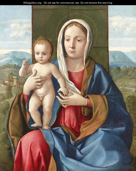 The Madonna and Child - (after) Girolamo Da Santacroce