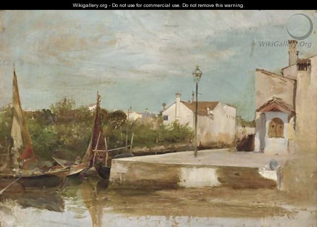 A Venetian backwater - (after) Henry Woods