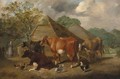 The farmyard - (after) Henry Charles Bryant