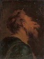 The head of a bearded man a study - (after) Jacob Jordaens