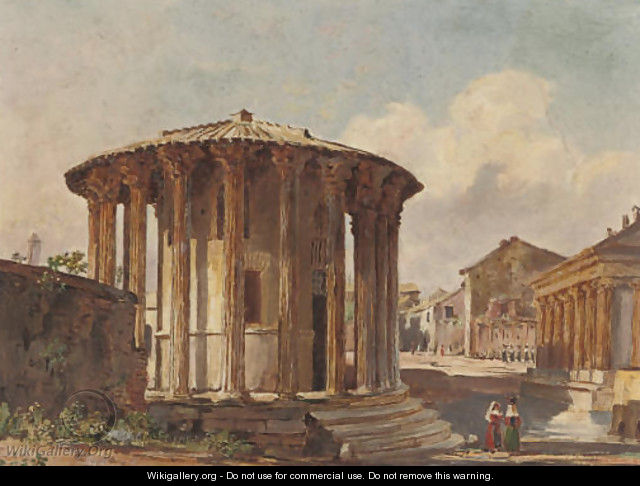 Temple of Vesta, Rome - (after) Jacob George Strutt