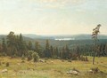A lakeside forest - (after) Ivan Shishkin