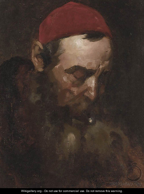 Study of a bearded gentleman - (after) Isidor Kaufmann