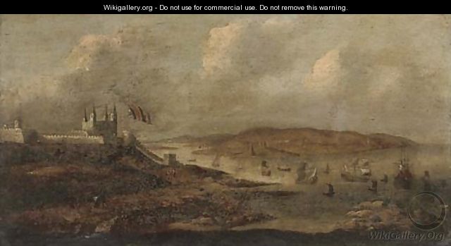 Ships of the fleet in Plymouth Sound - (after) Isaac Sailmaker