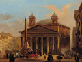 The Pantheon, Rome - (after) Ippolito Caffi