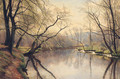 A Tranquil River Landscape - Christian Zacho