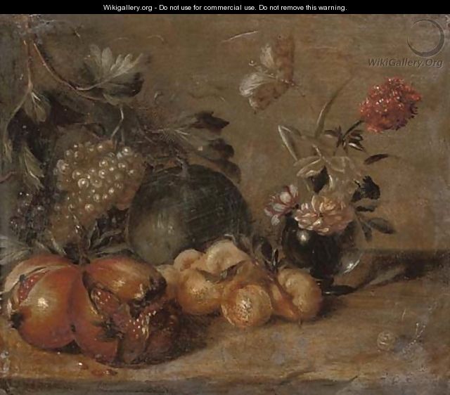 Pomegranates - (after) Abraham Brueghel