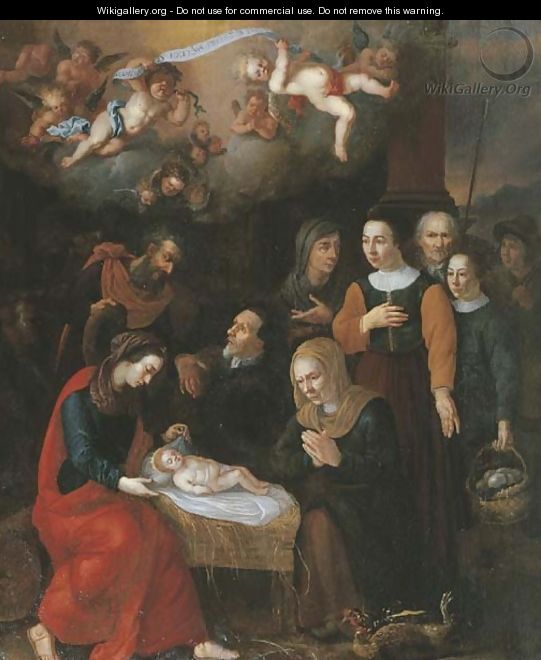 The Adoration of the Shepherds 2 - (after) Abraham Bloemaert