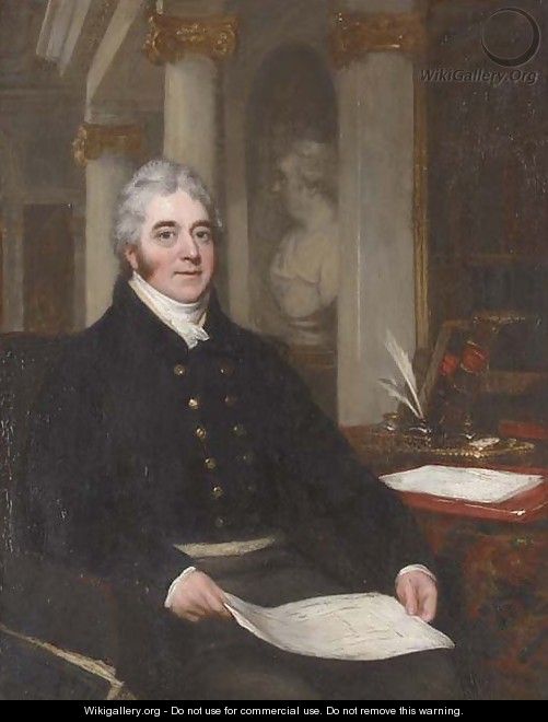 Portrait of a gentleman - (after) John Partridge