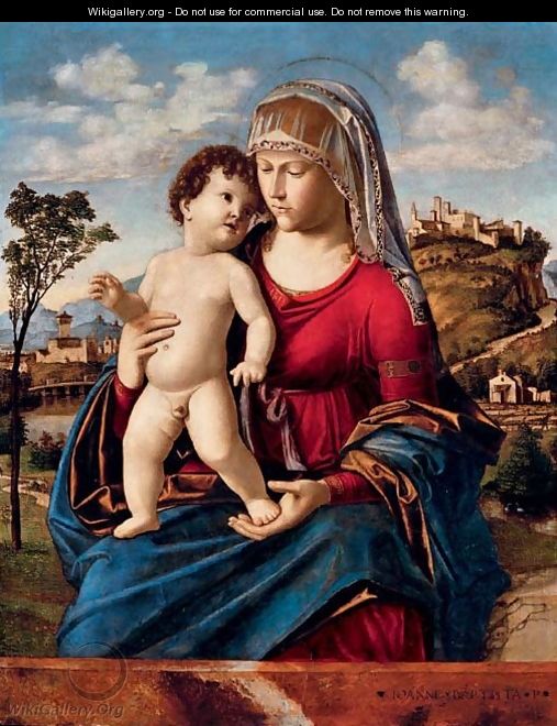 The Madonna and Child in a landscape - Giovanni Battista Cima da Conegliano