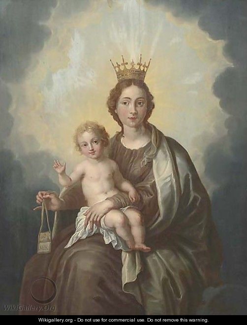 The Virgin and Child - (after) Abraham Jansz. Van Diepenbeeck