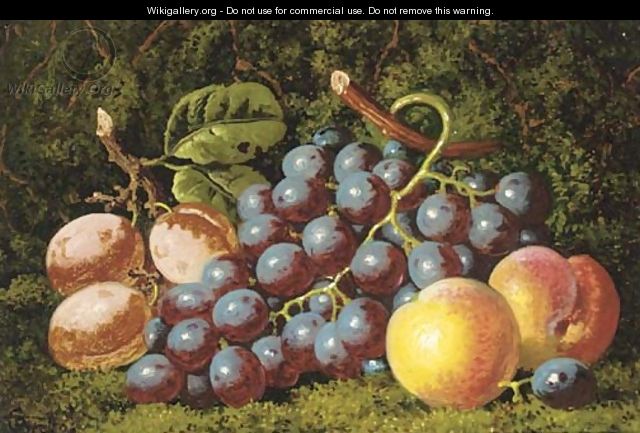 Plums grapes and peaches - Charles Thomas Bale