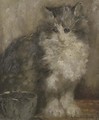 The contented cat - Charles van den Eycken