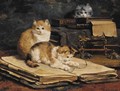 Feline librarians - Charles van den Eycken