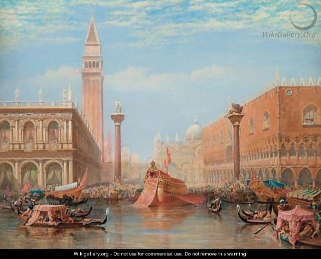 The Fete of the Marriage of the Adriatic, Venice - Charles Vacher