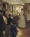 Reading aloud - Charles William Bartlett