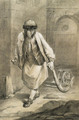 A Saxon pulling a Wheelbarrow - Charles-Francois Hutin