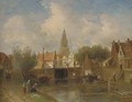 Summer in a Dutch town - Charles Henri Leickert