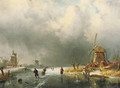 A winters day - Charles Henri Leickert