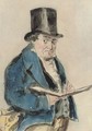 Portrait of Joseph Mallord William Turner, R.A. (1775-1851), three-quarter-length, in a blue coat and top hat - Charles Martin