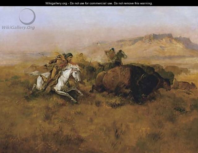 Buffalo Hunt No. 12 - Charles Marion Russell