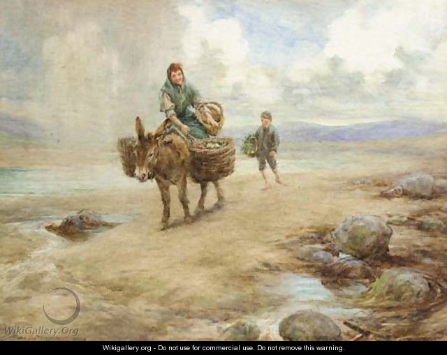 Returning home across the sands - Charles MacIvor or MacIver Grierson