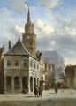 The old townhall, Amsterdam - Charles Henri Leickert