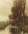 A view of a ditch in a polder landscape - Charles Paul Gruppe