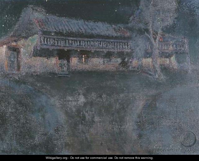 Moonlight Casa Escolar, Monterey - Charles Rollo Peters