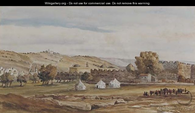 Jerusalem from the north west - Charles Gilbert Heathcote Jerusalem from the north west - Charles Gilbert Heathcote