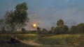 Lever de lune (Moonrise) - Charles-Francois Daubigny