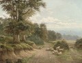 A lane near Dorking, Surrey - Charles Henry Passey