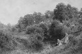 Young Girls collecting Water from a Stream, near Haslemere, Surrey - Charles Gregory