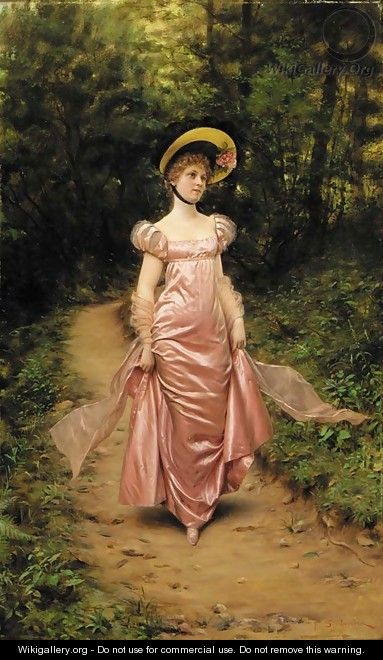 The Afternoon Stroll - Charles Joseph Frederick Soulacroix