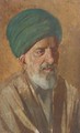 Portrait of an Arab, bust-length, in traditional dress - Cesare Biseo