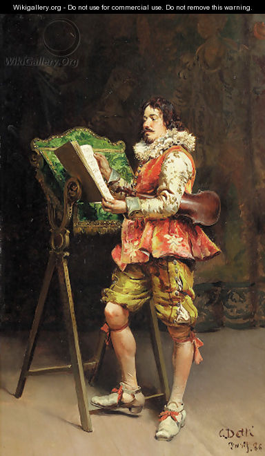 The violinist - Cesare-Auguste Detti