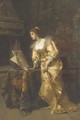 An Elegant Lady reading Music - Cesare-Auguste Detti