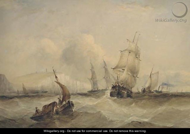 The crowded Channel off Dover - Charles Bentley