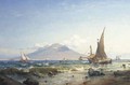 Boats in the bay of Naples - Carl Frederik Sorensen