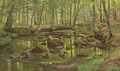 Mossy Rocks in a Stream - Carl Frederick Aagaard