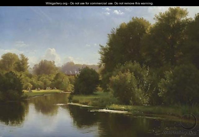Landscape with a Stream - Carl Frederick Aagaard