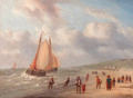 The arrival of the fishing fleet - Carl Eduard Ahrendts