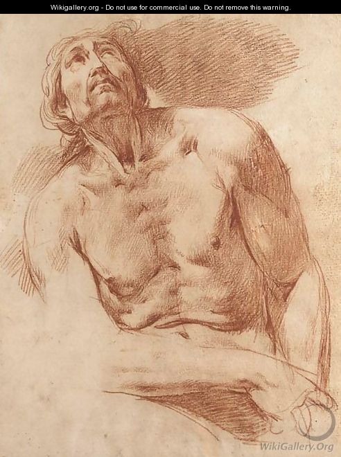 A seated man looking up - Carlo Donelli, Il Vimercati
